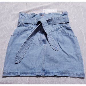 Gilli Light Blue Denim Mini Skirt